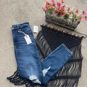 NWT Good American Good Waist Crop High Rise Distressed Jeans Size 2 / 26